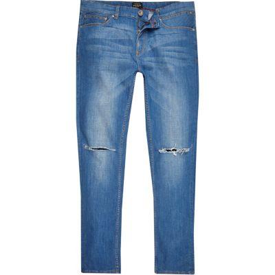 River Island Mens Ripped Sid Skinny Jeans