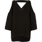 River Island Womens Cold Shoulder Strap Back Top