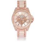River Island Womens Rose Gold Chunky Embellished Watch