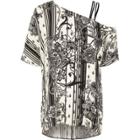 River Island Womens Floral Print One Shoulder Top