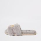 River Island Womens Faux Fur Mules Slippers