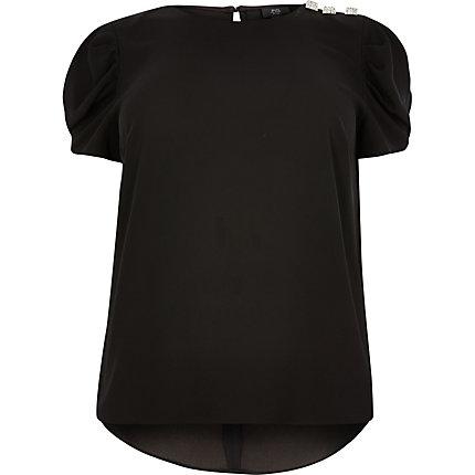 River Island Womens Plus Embellished Top