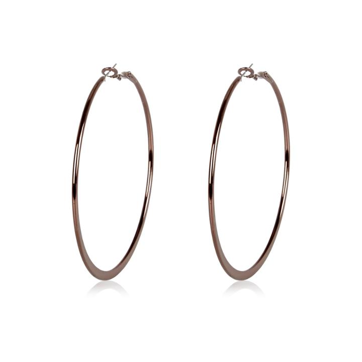 River Island Womens Flat Hoop Earrings