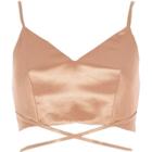 River Island Womens Gold Strappy Cami Bralet