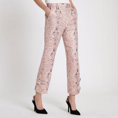 River Island Womens Faux Pearl Cigarette Trousers