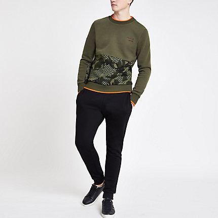 River Island Mens Superdry Logo Sweatshirt