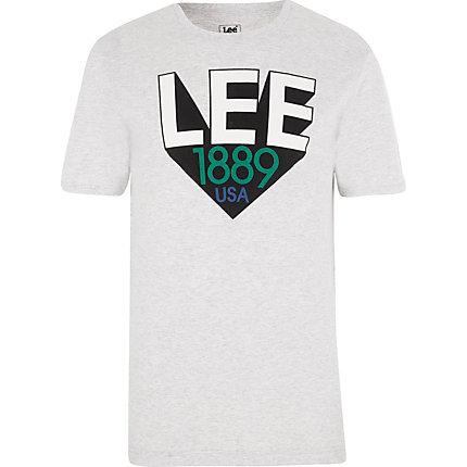 River Island Mens Lee Logo Print T-shirt
