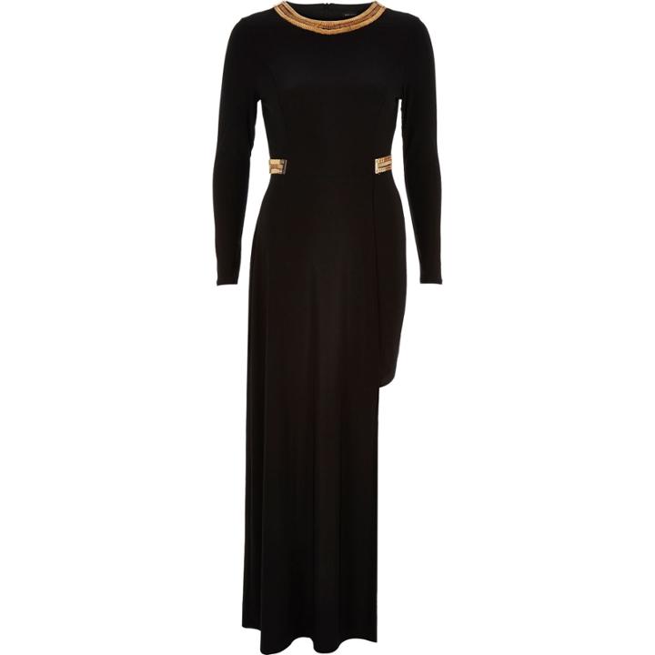 River Island Womens Embellished High Low Hem Maxi Dress