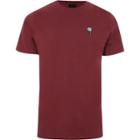 River Island Mens Rose Chest Embroidery Slim T-shirt