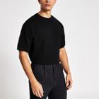 River Island Mens Oversized Short Sleeve Knitted T-shirt