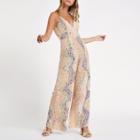 River Island Womens Petite Embellished Culotte Jumpsuit