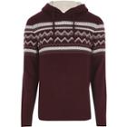 River Island Mens Fair Isle Knit Hooded Jumper