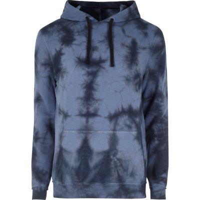 River Island Mens Splash Tie Dye Hoodie