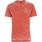 River Island Mens Burnout 'revolution' Slim Fit T-shirt