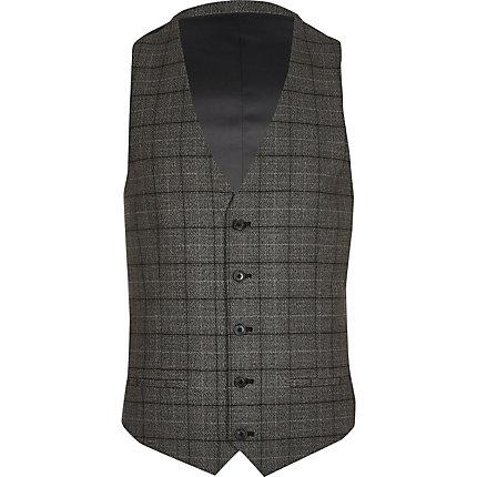 River Island Mens Big And Tall Suit Wasitcoat