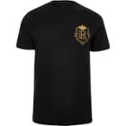 River Island Mens Badge Detail Slim Fit T-shirt