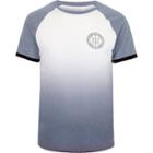 River Island Mens White Fade 'global' Print Raglan T-shirt