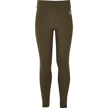 River Island Girls Fold Over Leggings