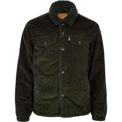 River Island Mens Levi Cord Trucker Jacket