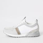 River Island Mens White Contrast 'mcmlxxvi' Lace-up Sneakers
