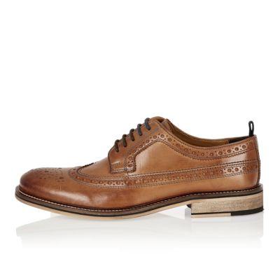 River Island Mens Medium Leather Brogues