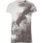 River Island Menswhite Placement Floral Print T-shirt