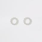 River Island Womens Silver Colour Open Circle Stud Earrings