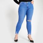 River Island Womens Plus Bright Amelie Super Skinny Jeans