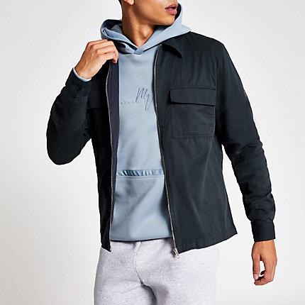 River Island Mens 'maison Riviera' Zip Through Shirt