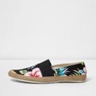 River Island Mens Floral Print Espadrille Plimsolls