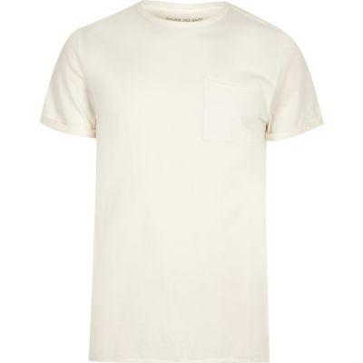 River Island Mens Crew Neck Washed T-shirt