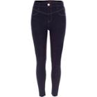 River Island Womens Raw Hem High Waisted Jeggings