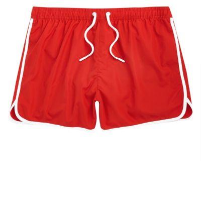 River Island Mens Stripe Side Short Swim Shorts