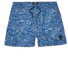 River Island Mens Only And Sons Doodle Printed Swim Shorts