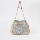 River Island Womens Leather Spot Slouch Bag