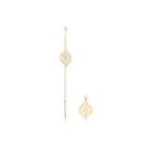 River Island Womens Gold Tone Filigree Asymmetric Earrings Set