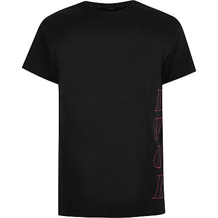 River Island Mens 'new York' Side Print T-shirt