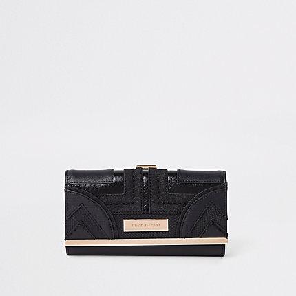 River Island Womens Geo Panel Cutabout Cliptop Purse