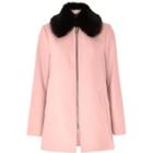 River Island Womens Faux Fur Collar Swing Coat