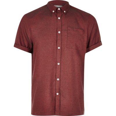 River Island Mens Flannel Short Sleeve Shirt