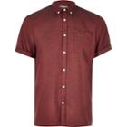 River Island Mens Flannel Short Sleeve Shirt