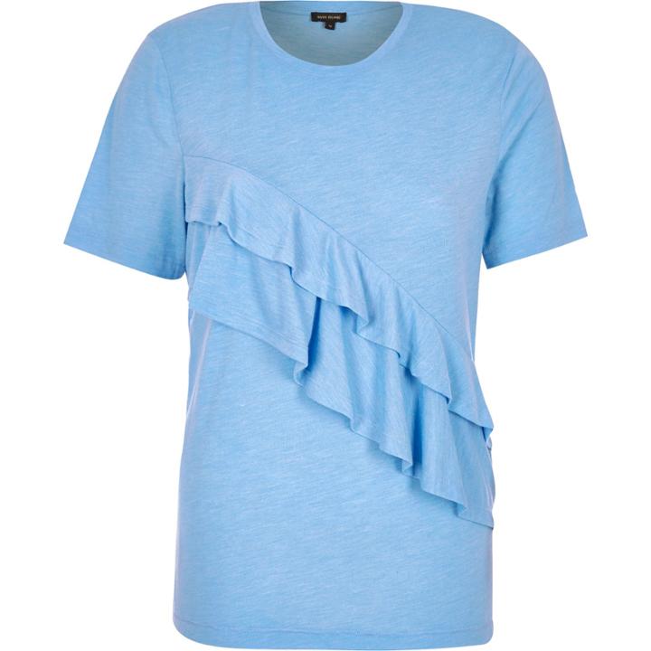 River Island Womens Frill T-shirt