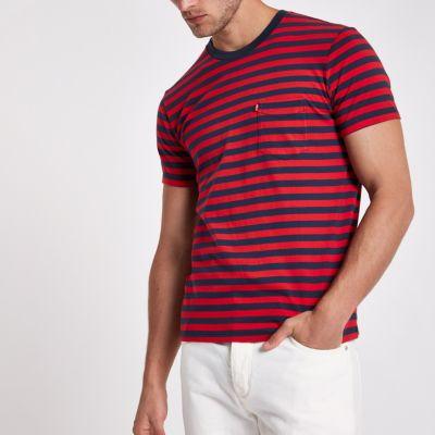 Mens Stripe Levi's Pocket T-shirt