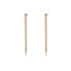 River Island Womens Gold Tone Bar Front And Back Earrings