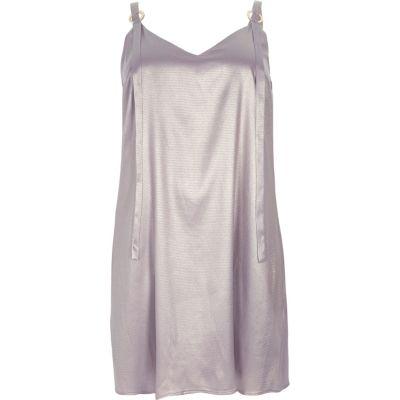 River Island Womens Metallic Ring Slip Dress