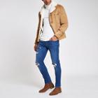 River Island Mens Dylan Slim Stretch Ripped Jeans