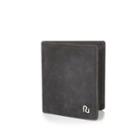 River Island Mensblack Leather 3-fold Wallet