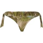 River Island Womens Leaf Frill Tie Side Bikini Bottoms