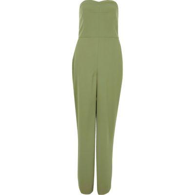 River Island Womens Wide Leg Bandeau Jumpsuit