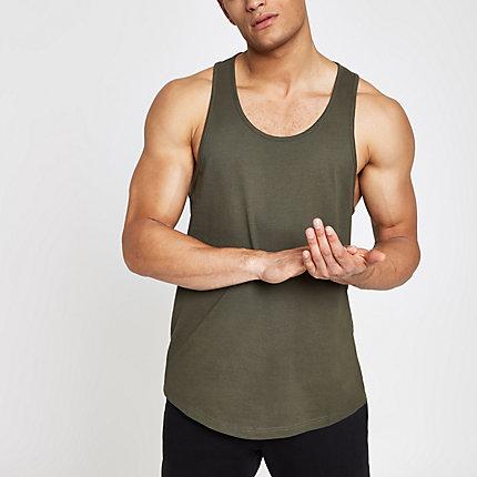 River Island Mens Racer Back Tank